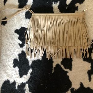 Boutique fringe wristlet